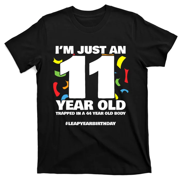 Leap Year Birthday 44th Birthday Party Leap Day Birthday T-Shirt