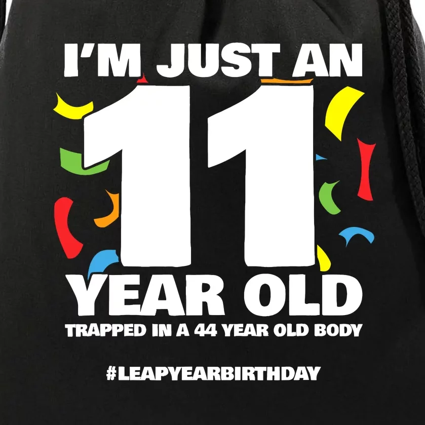 Leap Year Birthday 44th Birthday Party Leap Day Birthday Drawstring Bag