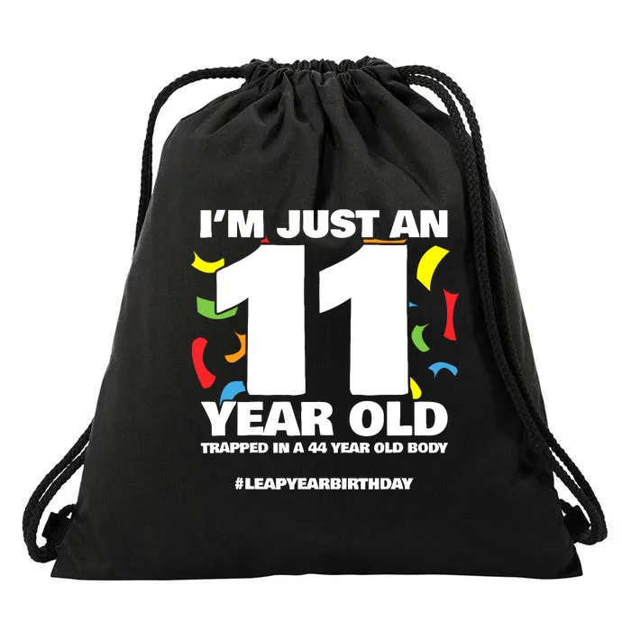 Leap Year Birthday 44th Birthday Party Leap Day Birthday Drawstring Bag