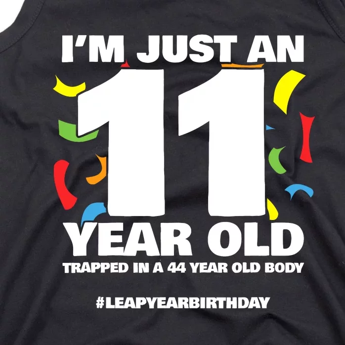 Leap Year Birthday 44th Birthday Party Leap Day Birthday Tank Top