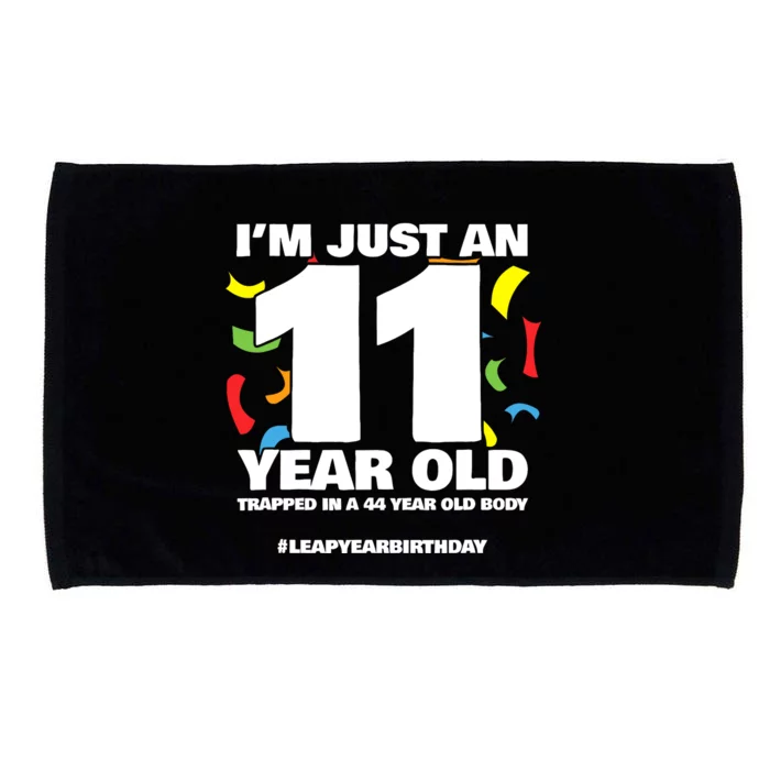 Leap Year Birthday 44th Birthday Party Leap Day Birthday Microfiber Hand Towel