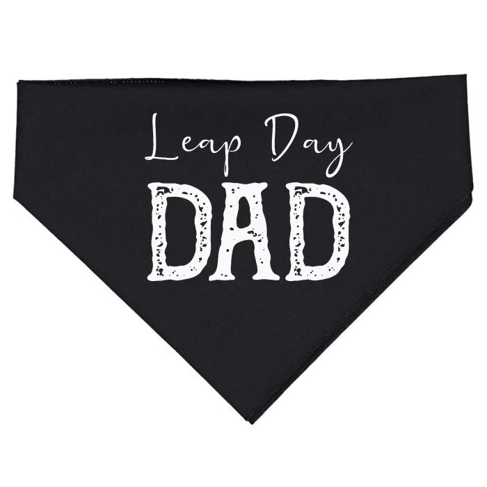 Leap Year Birthday Leapling Leaper Leap Day Dad USA-Made Doggie Bandana