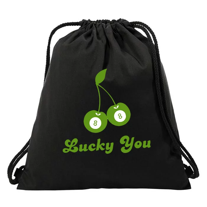 Lucky You Baby 8 Ball Cherry Baby Drawstring Bag