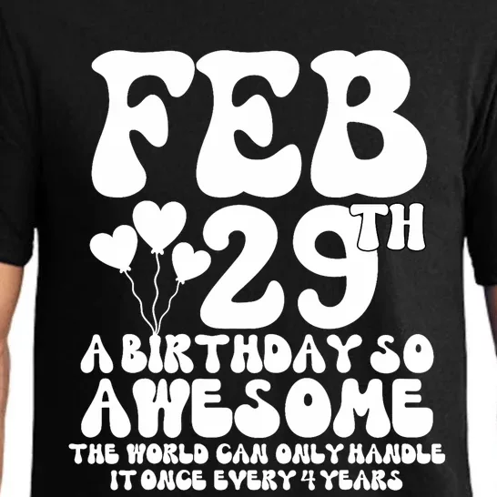 Leap Years Birthday 2024 Quote February 29th Leap Day Pajama Set