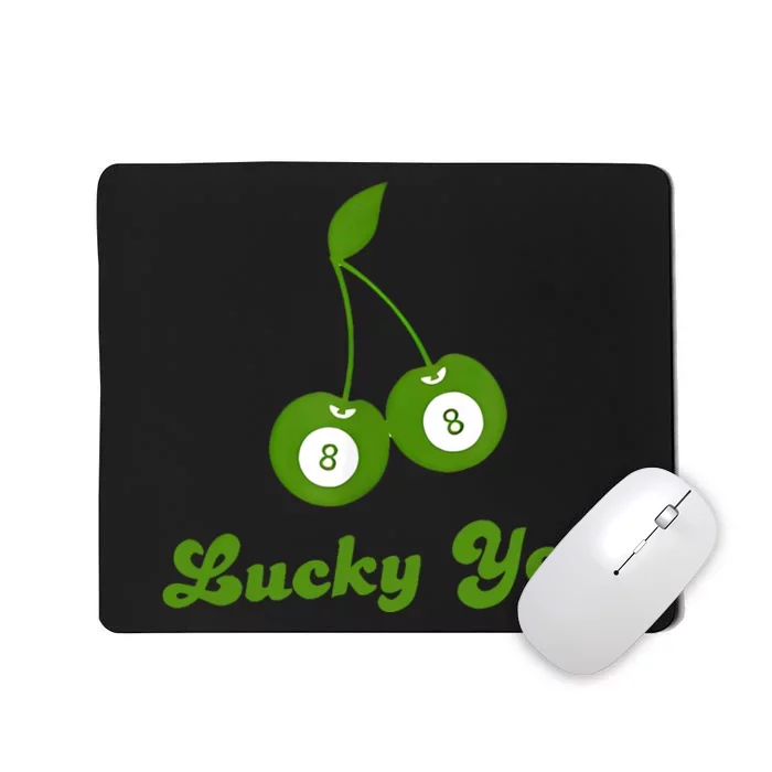 Lucky You Baby 8 Ball Cherry Baby Mousepad