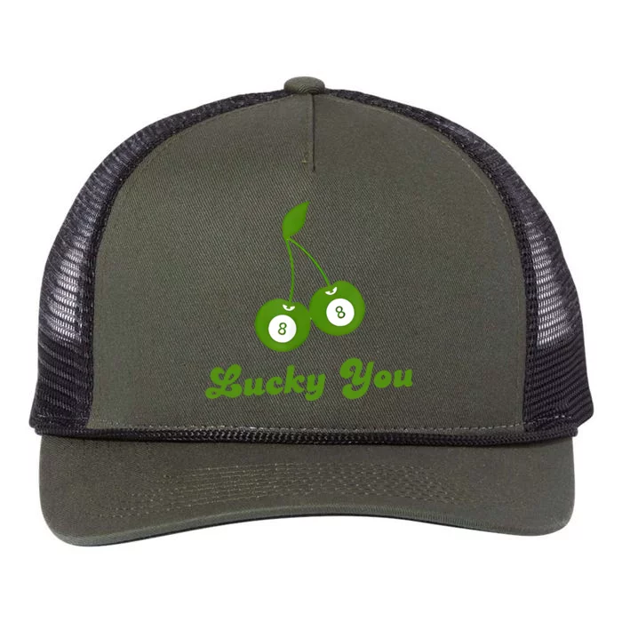 Lucky You Baby 8 Ball Cherry Baby Retro Rope Trucker Hat Cap