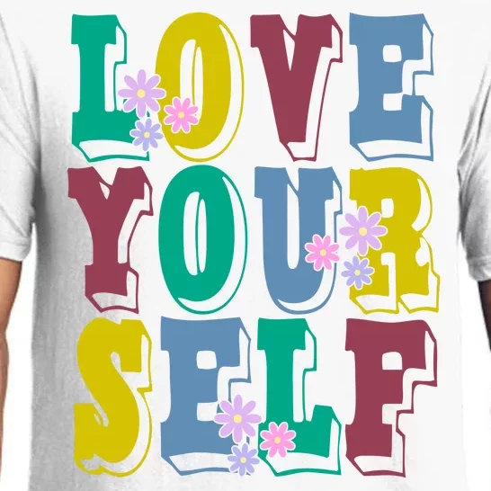 Love Yourself Cute Flower Pajama Set