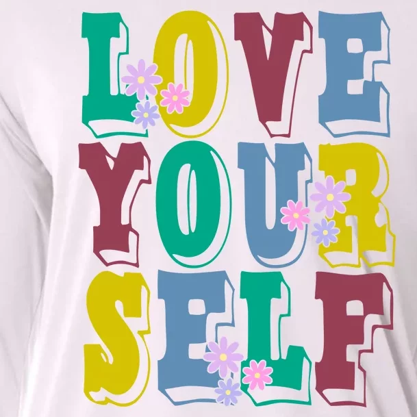 Love Yourself Cute Flower Cooling Performance Long Sleeve Crew