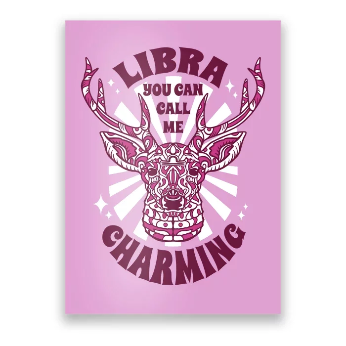 Libra You Can Call Me Charming Poster