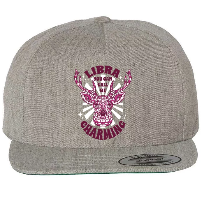 Libra You Can Call Me Charming Wool Snapback Cap