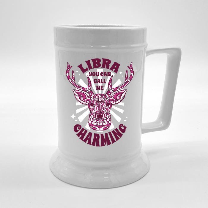 Libra You Can Call Me Charming Front & Back Beer Stein