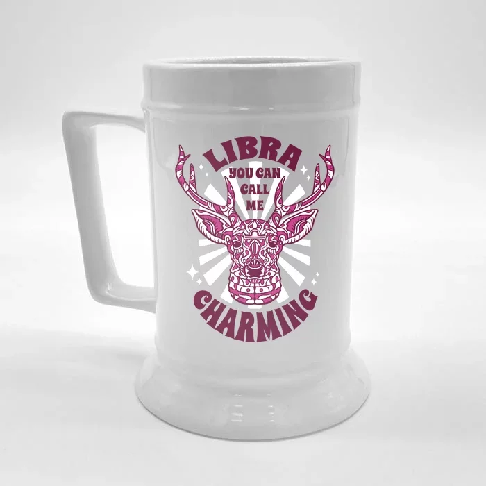 Libra You Can Call Me Charming Front & Back Beer Stein