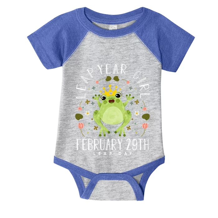 Leap Year Cute Frog Leap Day Birthday Infant Baby Jersey Bodysuit