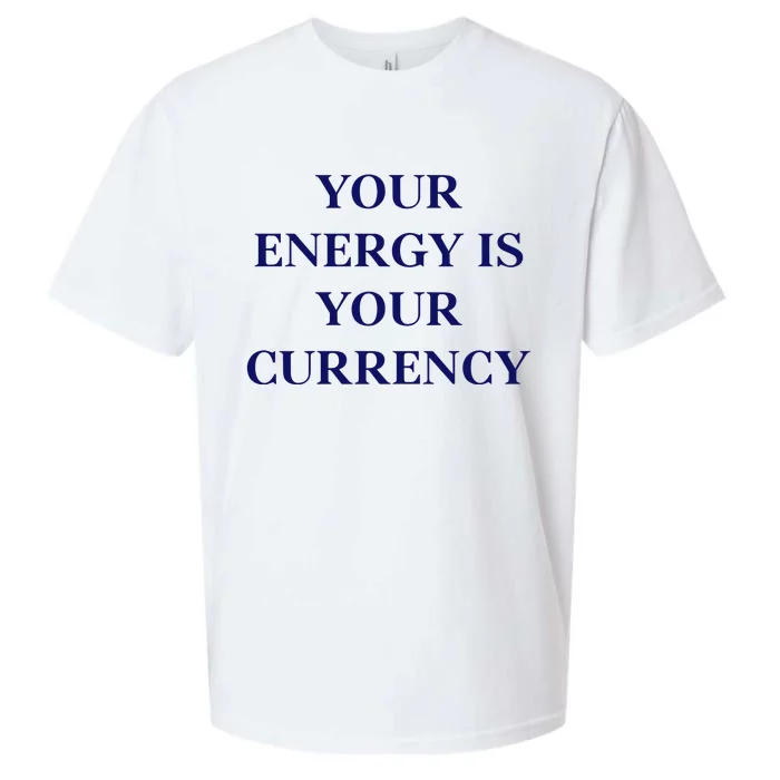 Lukacmp Your Energy Is Your Currency Sueded Cloud Jersey T-Shirt