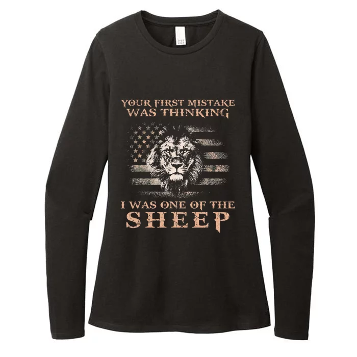 Lion Your First Mistake Was Thinking I Was One Of The Sheep Womens CVC Long Sleeve Shirt