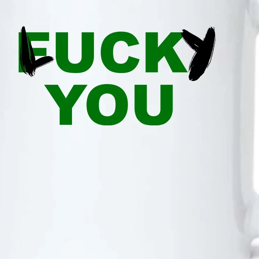 Lucky You F*ck You Funny St Patrick's Day Black Color Changing Mug