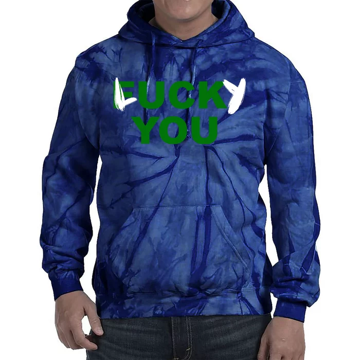 Lucky You F*ck You Funny St Patrick's Day Tie Dye Hoodie