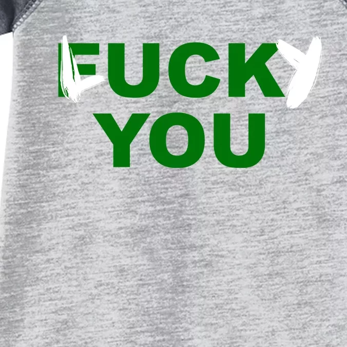 Lucky You F*ck You Funny St Patrick's Day Infant Baby Jersey Bodysuit