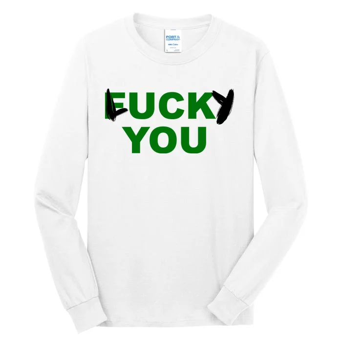 Lucky You F*ck You Funny St Patrick's Day Tall Long Sleeve T-Shirt