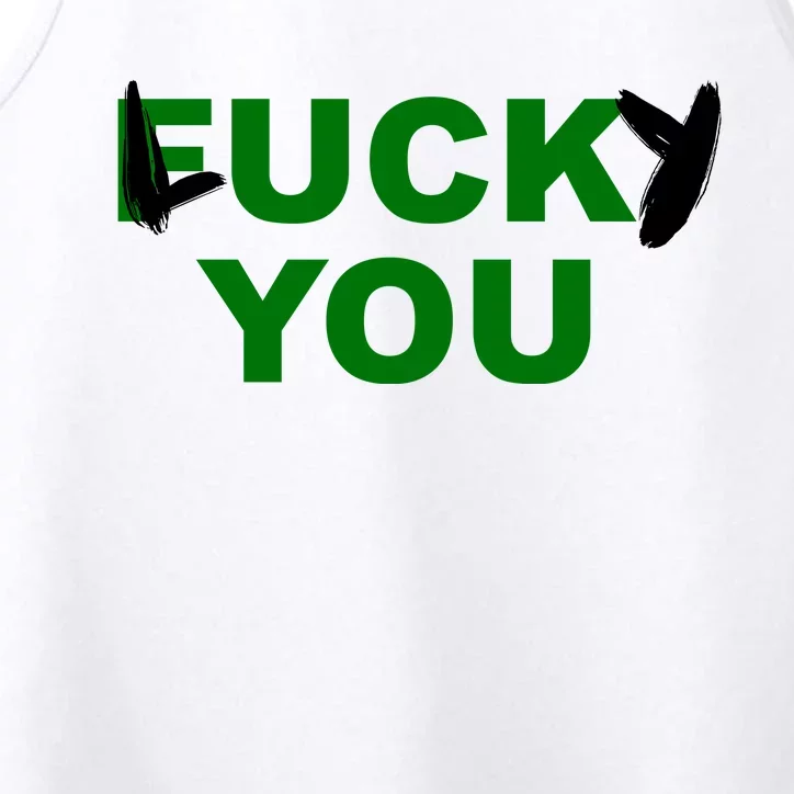 Lucky You F*ck You Funny St Patrick's Day Performance Tank