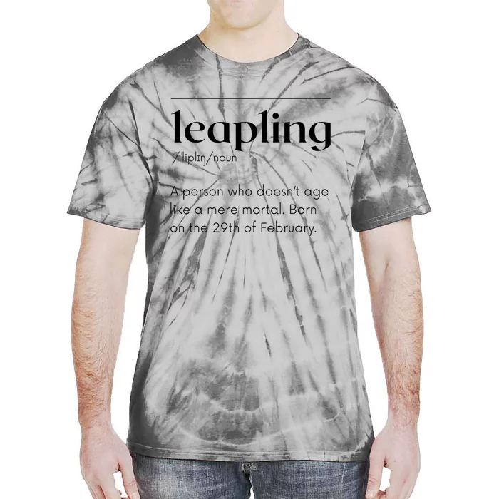 Leap Year February 29 Leapling Definition Funny Birthday Tie-Dye T-Shirt