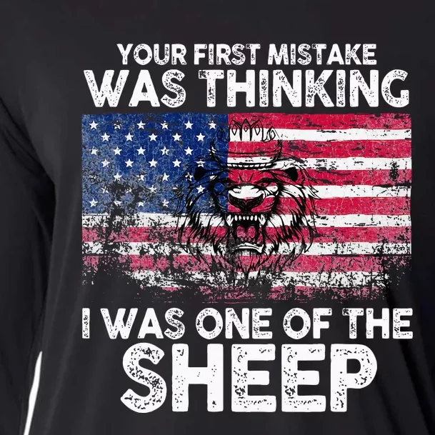 Lion Your First Mistake Was Thinking I Was One Of The Sheep Cooling Performance Long Sleeve Crew