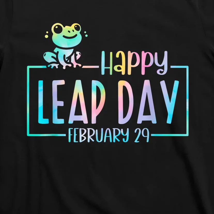 Leap Year February 29 Birthday Cute Frog Happy Leap Day T-Shirt