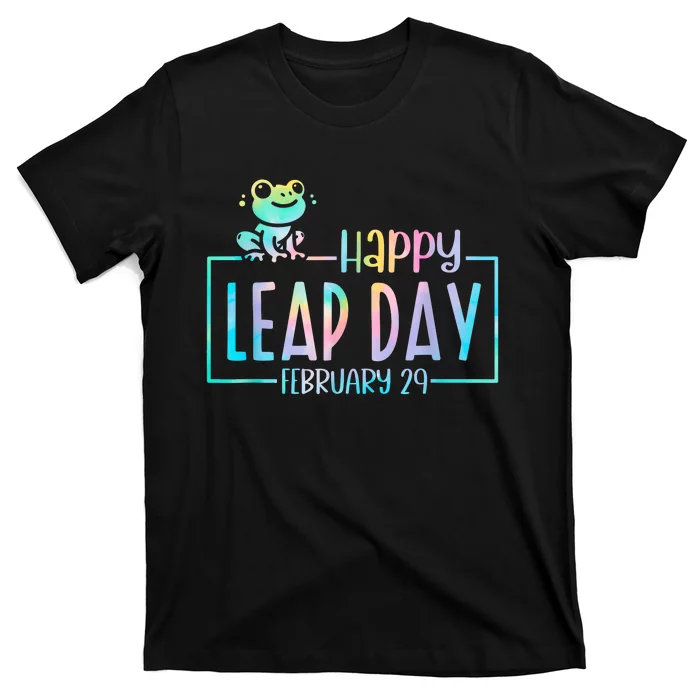 Leap Year February 29 Birthday Cute Frog Happy Leap Day T-Shirt