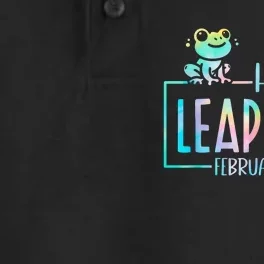 Leap Year February 29 Birthday Cute Frog Happy Leap Day Dry Zone Grid Performance Polo