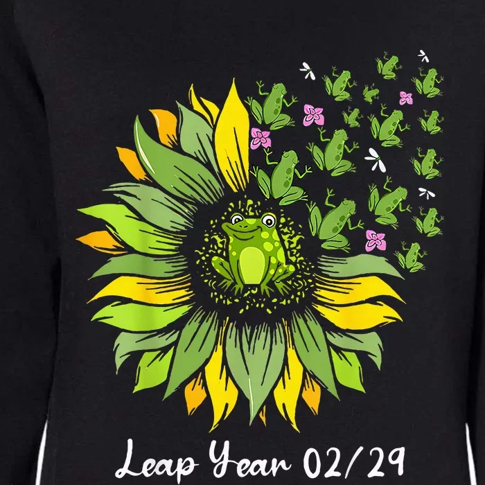 Leap Year Flying Frogs Sunflower Feb 29 2024 Womens California Wash Sweatshirt