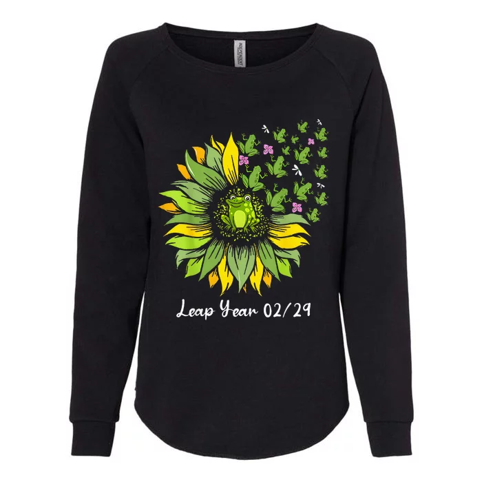 Leap Year Flying Frogs Sunflower Feb 29 2024 Womens California Wash Sweatshirt