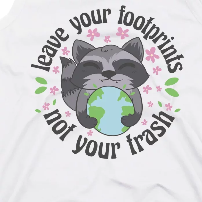 Leave Your Footprints Not Your Trash Earth Day Tank Top