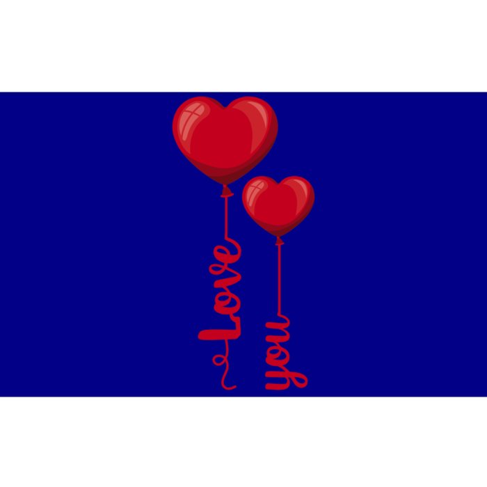 Love You Heart Balloons Valentine's Day Cute Gift Bumper Sticker