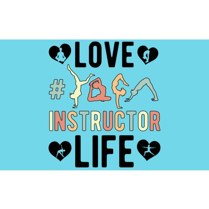 Love Yoga Instructor Life Yoga Teacher Gift Bumper Sticker