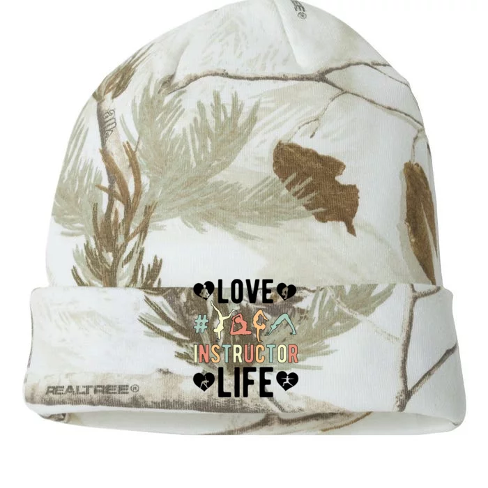 Love Yoga Instructor Life Yoga Teacher Gift Kati - 12in Camo Beanie