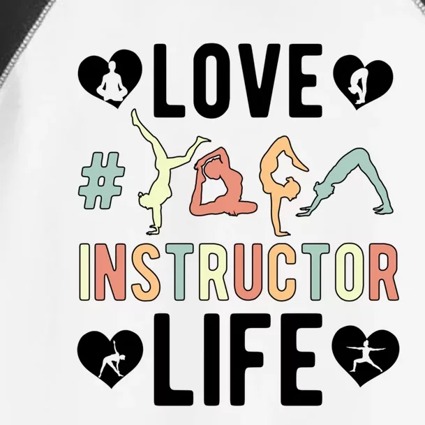 Love Yoga Instructor Life Yoga Teacher Gift Toddler Fine Jersey T-Shirt