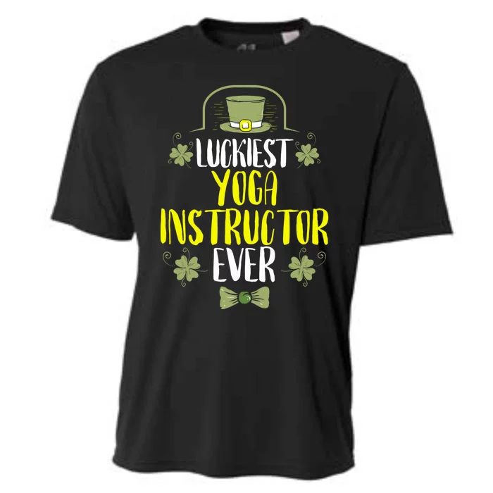 Luckiest Yoga Instructor Ever St Patricks Day Gift Cooling Performance Crew T-Shirt