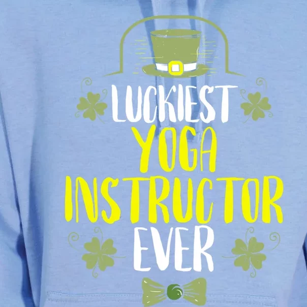 Luckiest Yoga Instructor Ever St Patricks Day Gift Unisex Surf Hoodie