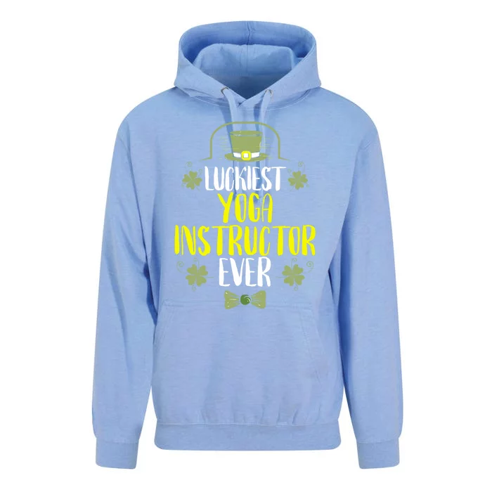 Luckiest Yoga Instructor Ever St Patricks Day Gift Unisex Surf Hoodie