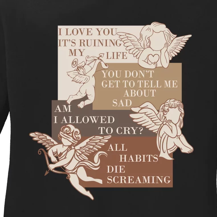 Love You Its Ruining My Life Ttpd Ladies Long Sleeve Shirt