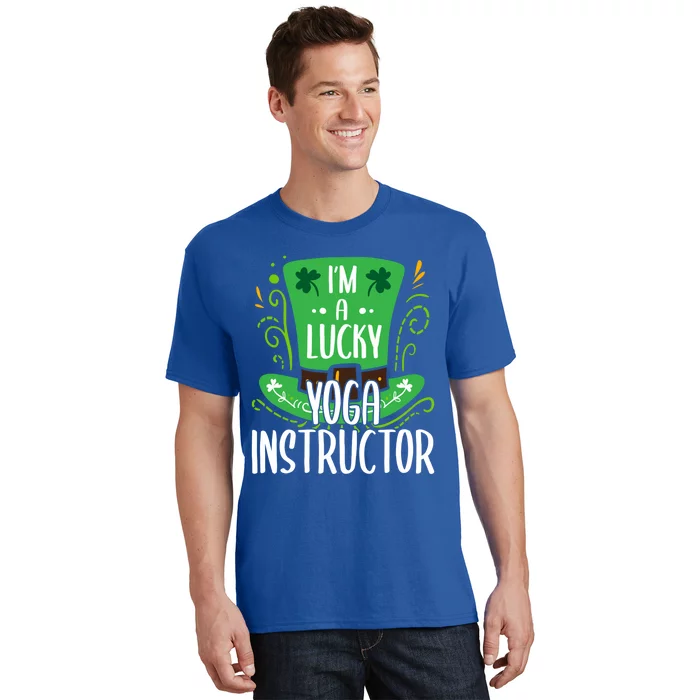 Lucky Yoga Instructor St Patricks Day Yoga Instructors Cute Gift T-Shirt