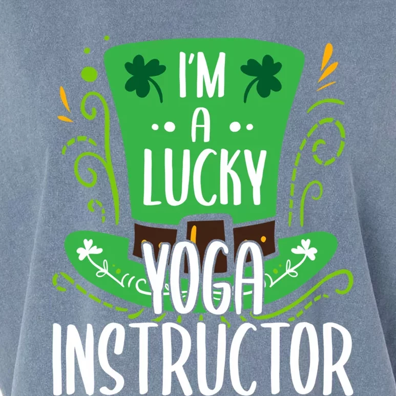 Lucky Yoga Instructor St Patricks Day Yoga Instructors Cute Gift Garment-Dyed Women's Muscle Tee