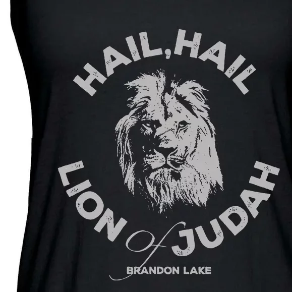 Let Your Lion Out Hail Lion Of Judah Ladies Essential Flowy Tank