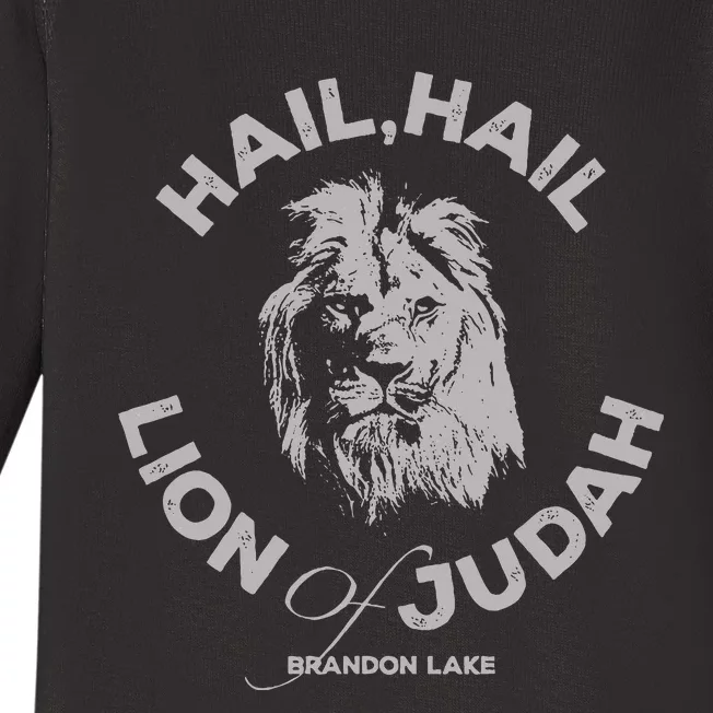 Let Your Lion Out Hail Lion Of Judah Baby Long Sleeve Bodysuit