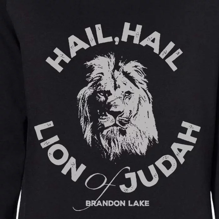 Let Your Lion Out Hail Lion Of Judah Womens California Wash Sweatshirt