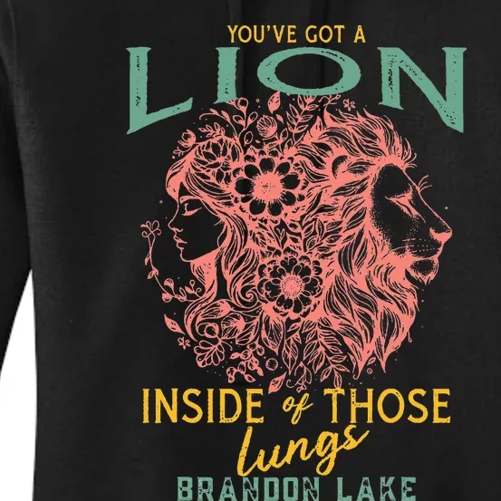 Let Your Lion Out B.R.A..N.Do..N. L.A.K.E. Merch Praise Jesus Women's Pullover Hoodie