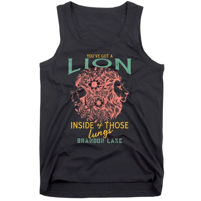 Let Your Lion Out B.R.A..N.Do..N. L.A.K.E. Merch Praise Jesus Tank Top