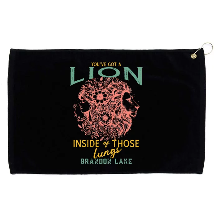 Let Your Lion Out B.R.A..N.Do..N. L.A.K.E. Merch Praise Jesus Grommeted Golf Towel