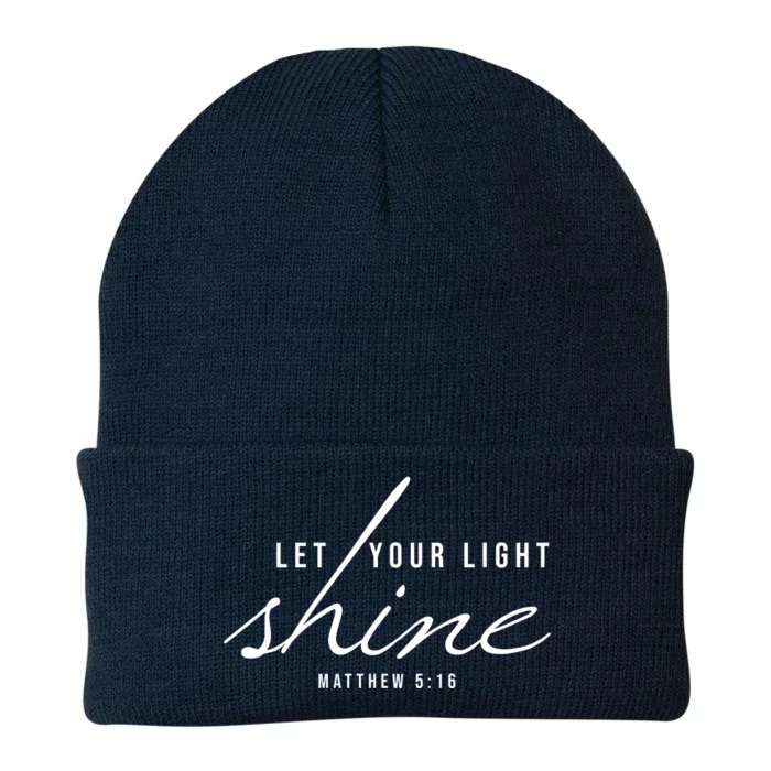 Let Your Light Shine Matthew 5:16 Knit Cap Winter Beanie