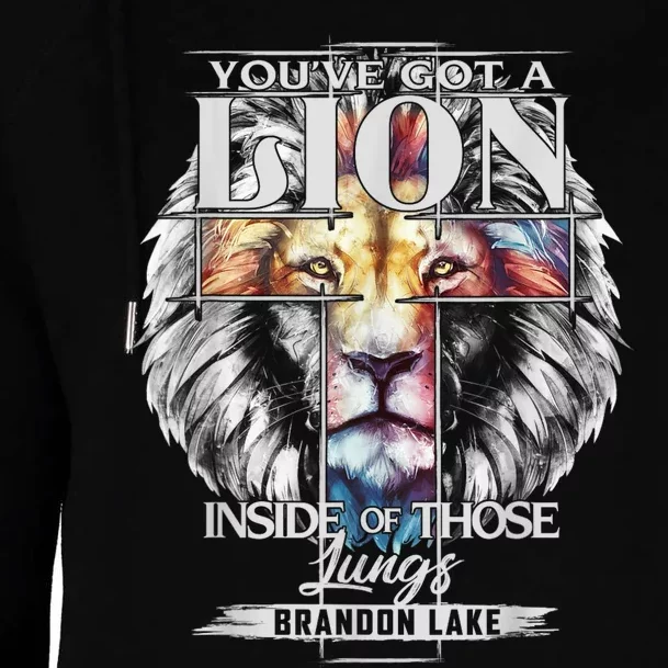 Let Your Lion Out Brandonlake Merch Praise Jesus Womens Funnel Neck Pullover Hood